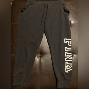 Black joggers from pink
